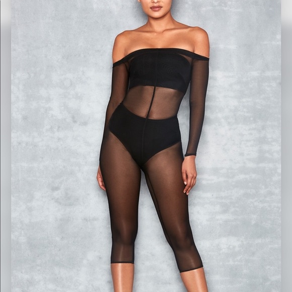 Sheer Off Shoulder Bodysuit - Picture 2 of 5